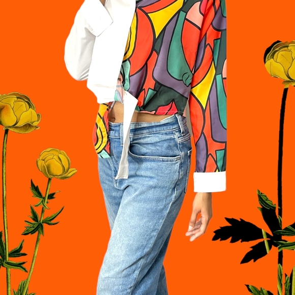 Vero Moda Top with one side printed. - Picture 2 of 7
